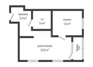 Продается однокомнатная квартира, 45.8 м2, Краснодар, улица Автолюбителей, 1/5лит1, микрорайон Почтовый