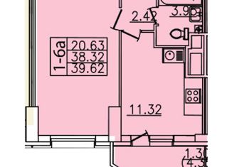 Продаю однокомнатную квартиру, 39.62 м2, Санкт-Петербург, улица Руднева, 18, улица Руднева