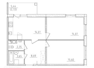 Продается 2-комнатная квартира, 64.95 м2, Гатчина, улица Чехова, 41к3, ЖК IQ Гатчина