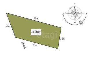 Участок на продажу, 10.53 сот., АОЗТ Лопухинка-2