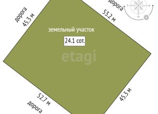 Продажа участка, 24.1 сот., деревня Новопокровка, Центральная улица