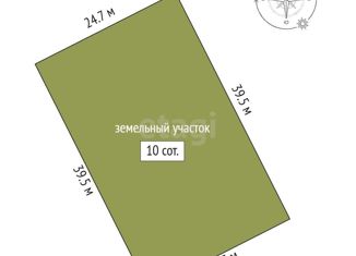 Продам земельный участок, 10 сот., деревня Малиновка, Центральный переулок