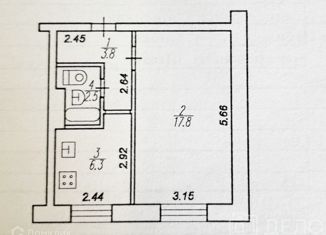 Продается 1-комнатная квартира, 30.4 м2, поселок Мурмино, Лесная улица, 7