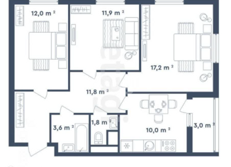 Продажа трехкомнатной квартиры, 70 м2, Москва, Лосиноостровская улица, вл45к1