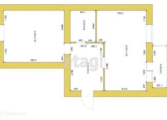 Продам 2-комнатную квартиру, 59.84 м2, Тюмень, Амурская улица, 39, ЖК Парковый