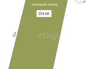 Продам участок, 13.6 сот., село Демьяновка