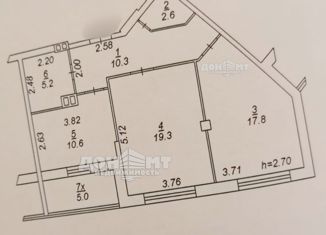 Продам 2-комнатную квартиру, 68.3 м2, Ростов-на-Дону, проспект Шолохова, 211/1с3, ЖК Верхний Вест-Сайд