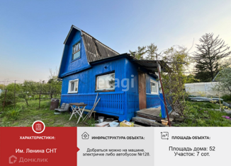 Продаю дом, 52 м2, СНТ имени Владимира Ильича Ленина