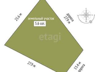 Продается участок, 5.6 сот., СНТ Целинное, Звёздная улица