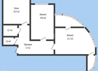 Продаю 2-комнатную квартиру, 76.7 м2, Краснодар, Кожевенная улица, 24