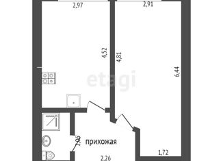 Продажа 1-комнатной квартиры, 38.6 м2, Москва, Студёный проезд, 19, Студёный проезд