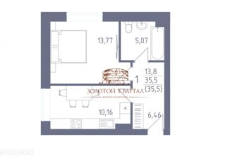 Продаю 1-ком. квартиру, 35.5 м2, село Нежинка, Фестивальная улица, 21