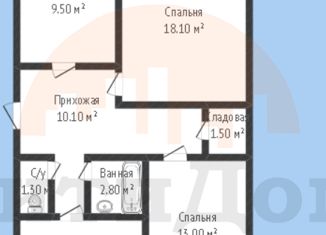Продажа трехкомнатной квартиры, 65.1 м2, поселок городского типа Новофёдоровка, улица Героев, 9