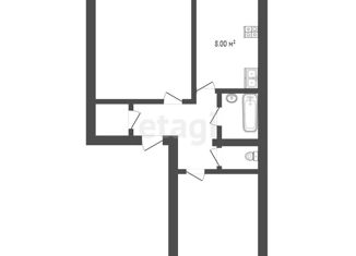 Продам 2-ком. квартиру, 47.8 м2, село Клёновка, Сумская улица, 1А