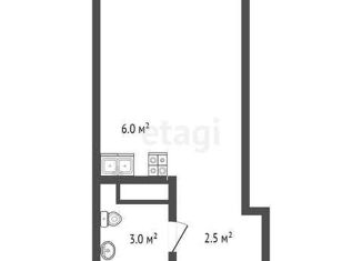 Продажа квартиры студии, 23.2 м2, Тюмень, ЖК Краснолесье