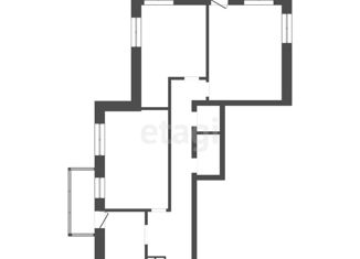 Продается 3-комнатная квартира, 74 м2, Красноярск, улица Любы Шевцовой, 84А, Центральный район