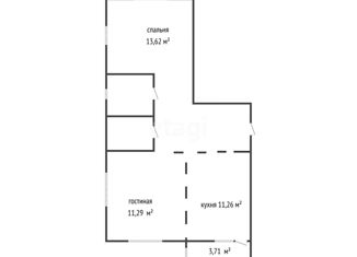 1-комнатная квартира на продажу, 36 м2, Краснодар, улица Западный Обход, 42к4