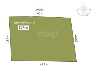 Продаю участок, 12.3 сот., СНТ Подъем