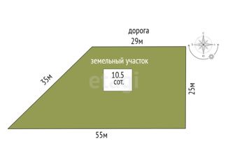 Земельный участок на продажу, 10.5 сот., село Яр, Почтовая улица