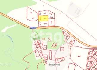 Продаю участок, 100 сот., деревня Воронино