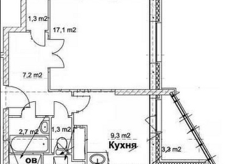 1-комнатная квартира на продажу, 42 м2, Москва, Славянский бульвар, 9к6, Славянский бульвар