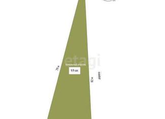 Участок на продажу, 9.9 сот., СНТ Восход, Садовая улица