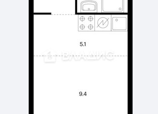 Продам квартиру студию, 19 м2, Москва, станция Перерва, Люблинская улица, 78к3