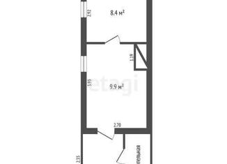 Продается двухкомнатная квартира, 18.3 м2, поселок Лонгъюган, Дальняя улица, 3