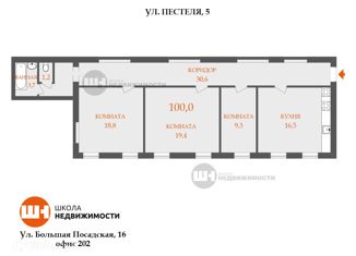Продам 3-комнатную квартиру, 100 м2, Санкт-Петербург, улица Пестеля, 5, метро Гостиный двор
