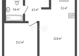 2-комнатная квартира на продажу, 38.9 м2, Москва, Весенняя улица, 4с2, Весенняя улица