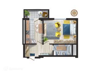 Продаю однокомнатную квартиру, 47.06 м2, Феодосия, Индустриальный переулок, 4