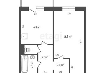 Продам 1-ком. квартиру, 31.8 м2, Красноярский край, улица Щербакова, 23А