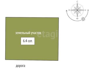 Земельный участок на продажу, 6.4 сот., садоводческое некоммерческое товарищество Касимово-1, садоводческое некоммерческое товарищество Касимово-1, 13