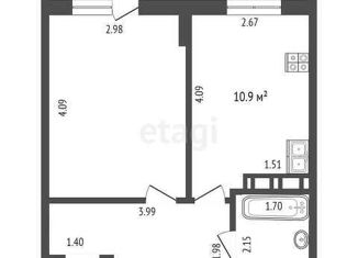 Продам 1-комнатную квартиру, 32.5 м2, посёлок Колосистый, Гвардейская улица, 8