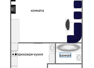 Продажа однокомнатной квартиры, 18.7 м2, Ульяновская область, улица Стасова, 28