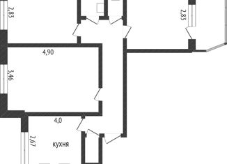 Продам трехкомнатную квартиру, 62.3 м2, Омск, Иркутская улица, 70, Центральный округ