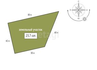 Продаю земельный участок, 23.7 сот., деревня Объединение