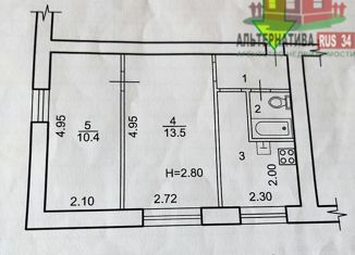 Продам 2-комнатную квартиру, 35 м2, Волгоград, Обливская улица, 14, Тракторозаводский район