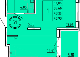 Продажа 1-ком. квартиры, 37.6 м2, Санкт-Петербург, Образцовая улица, 6к2