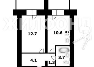 Продажа однокомнатной квартиры, 32.4 м2, Новосибирск, улица Николая Островского, 120, метро Маршала Покрышкина
