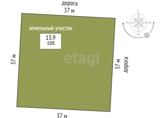 Продается участок, 13.9 сот., ДНТ Янтарное, Центральная улица, 54