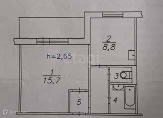 Продаю 1-комнатную квартиру, 33.5 м2, Красноярский край, улица 78-й Добровольческой Бригады, 1