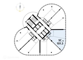 Продажа офиса, 101.3 м2, Новосибирск, проспект Димитрова, 4/1