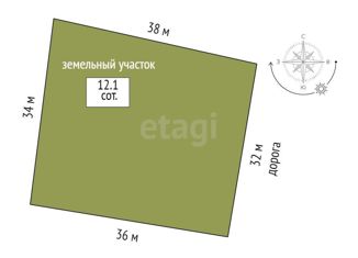 Продаю земельный участок, 12.1 сот., село Черепаново