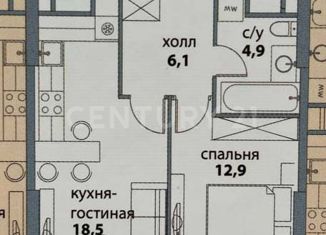 2-ком. квартира на продажу, 42.4 м2, Москва, Шелепихинская набережная, 34к7, ЖК Сердце Столицы