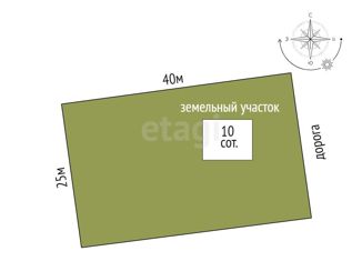 Продажа участка, 10 сот., поселок Подъем