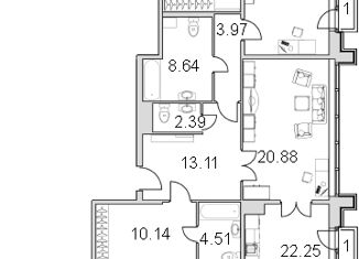 Продаю 2-комнатную квартиру, 155.5 м2, Санкт-Петербург, Московский проспект, 183-185, ЖК Граф Орлов