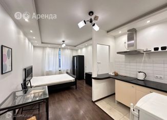 Квартира в аренду студия, 35 м2, Санкт-Петербург, Кременчугская улица, 11к2, ЖК Царская Столица