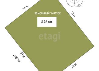 Продается земельный участок, 8.8 сот., дачный массив № 6, Ореховая улица