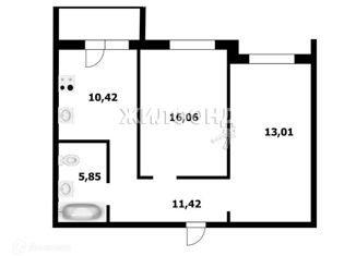 Продам 2-ком. квартиру, 61.53 м2, Новосибирск, улица Кирова, 11, метро Октябрьская